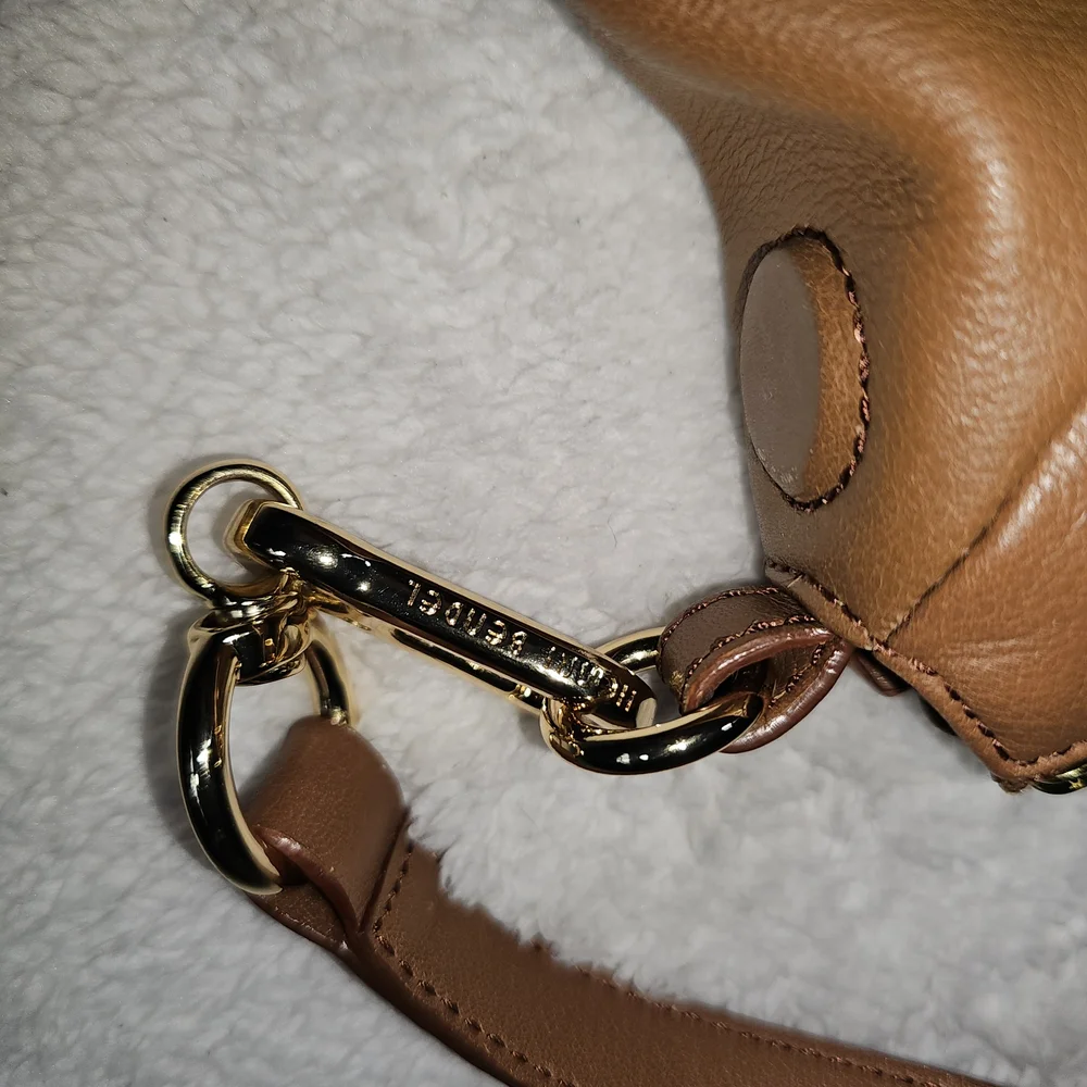 henri bendel Cognac Leather Tote with Removable Strap